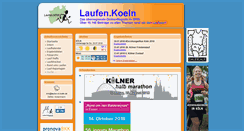 Desktop Screenshot of laufen-in-koeln.de