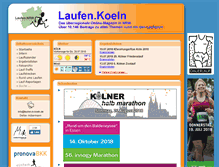 Tablet Screenshot of laufen-in-koeln.de